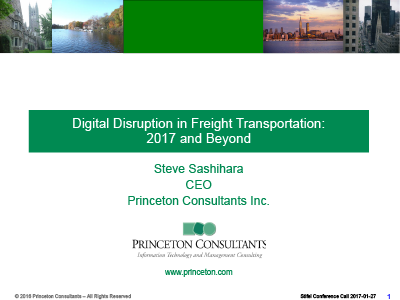 Digital Disruption in Freight Transportation: 2017 and Beyond